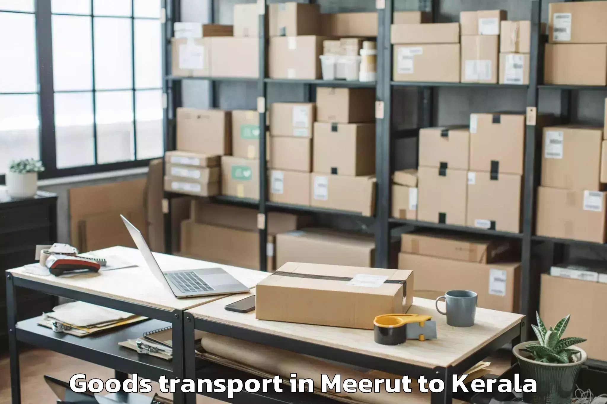 Trusted Meerut to Changaroth Goods Transport